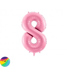 Folija balon - Številka 8 Roza barve Folija balon - Številka 8 Roza barve